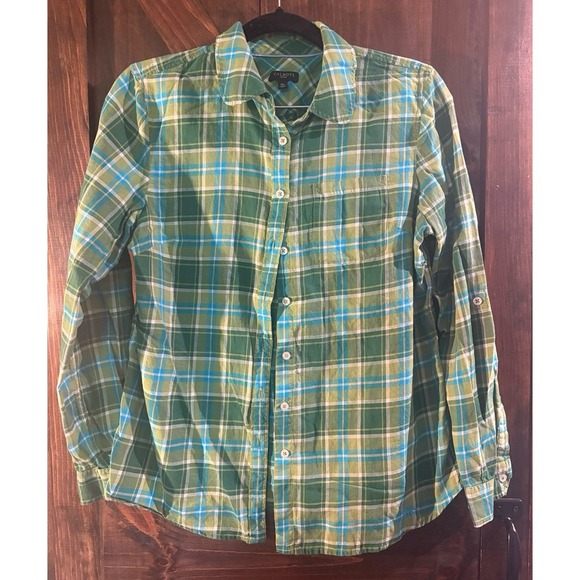 Talbots Tops - TALBOTS green plaid